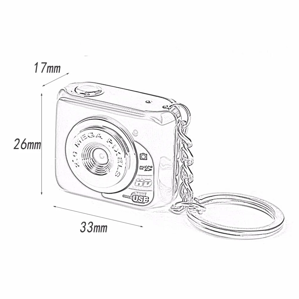 Новая HD 1280*720 Поддержка TF карта памяти мини камера X3 съемный диск Pc камера