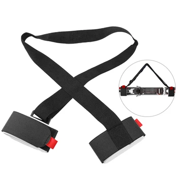 

1.2M Ski Carrier Straps Handle Adjustable Snowboard Shoulder Strap Handle Skis Sling Braces Nylon Ski Handle Strap Bags