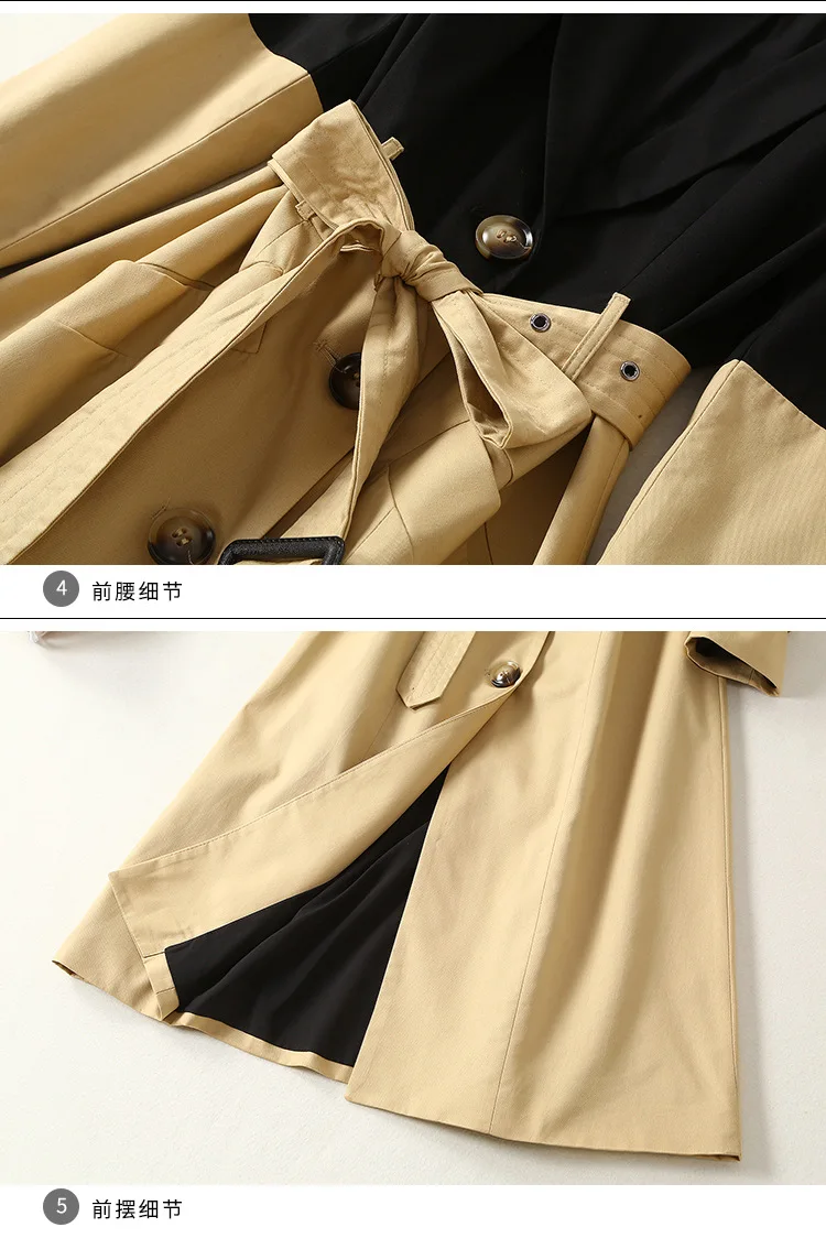 Осенний Длинный плащ-тренч для женщин Twotwinstyle Casacas Para Mujer Invierno пальто с длинными рукавами Casacos D9000