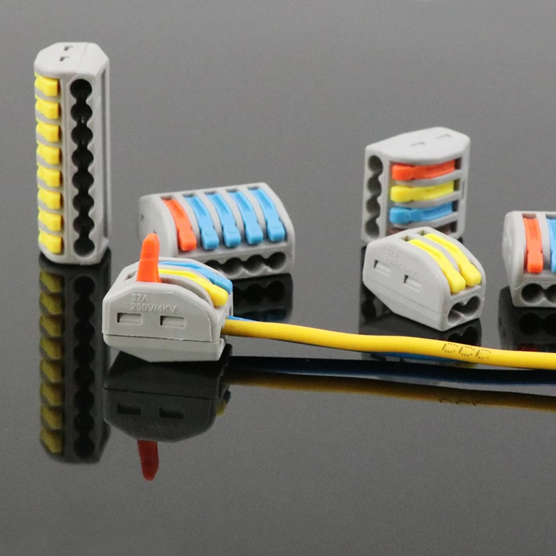 

Fast wire connector terminales spring conector terminal cable eletrico Connection terminator block set connecteur 2P 3P 4P 8P