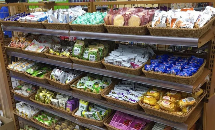 Плетеная корзина для хлеба из искусственного ротанга, корзина для хранения для супермаркета, квадратная плетеная корзина для фруктов из ротанга, органайзер ручной работы
