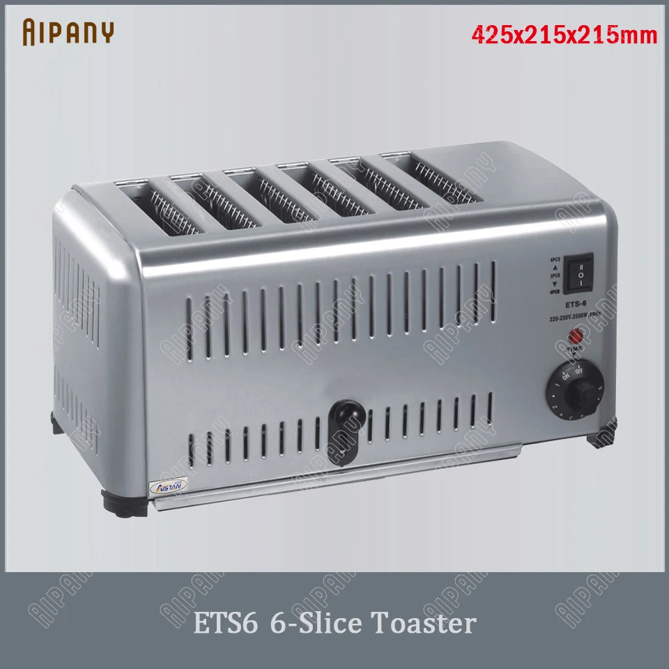 ETS4/ETS6 electric toaster 4-slice/6-slice bread sandwich maker popup toaster commercial/household wide slot mini toaster oven