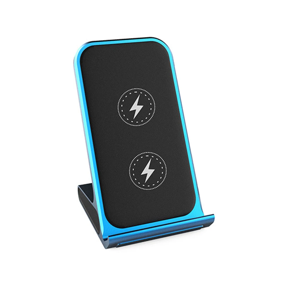 QI вертикальное Быстрое беспроводное зарядное устройство для iPhone X XR 8Plus Электрический беспроводной зарядный блок для samsung S8/S9 кронштейн для телефона
