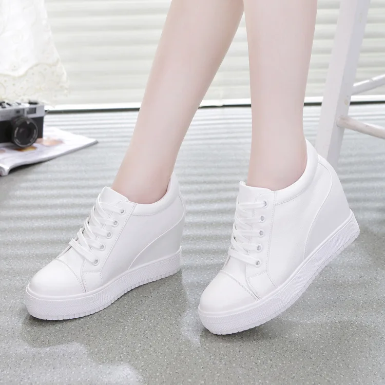 2021 Sneakers Women Casual Shoes Autumn Winter Wedge Platform Hidden Heels comfortable Ladies Sneakers Women Shoes YYJ150