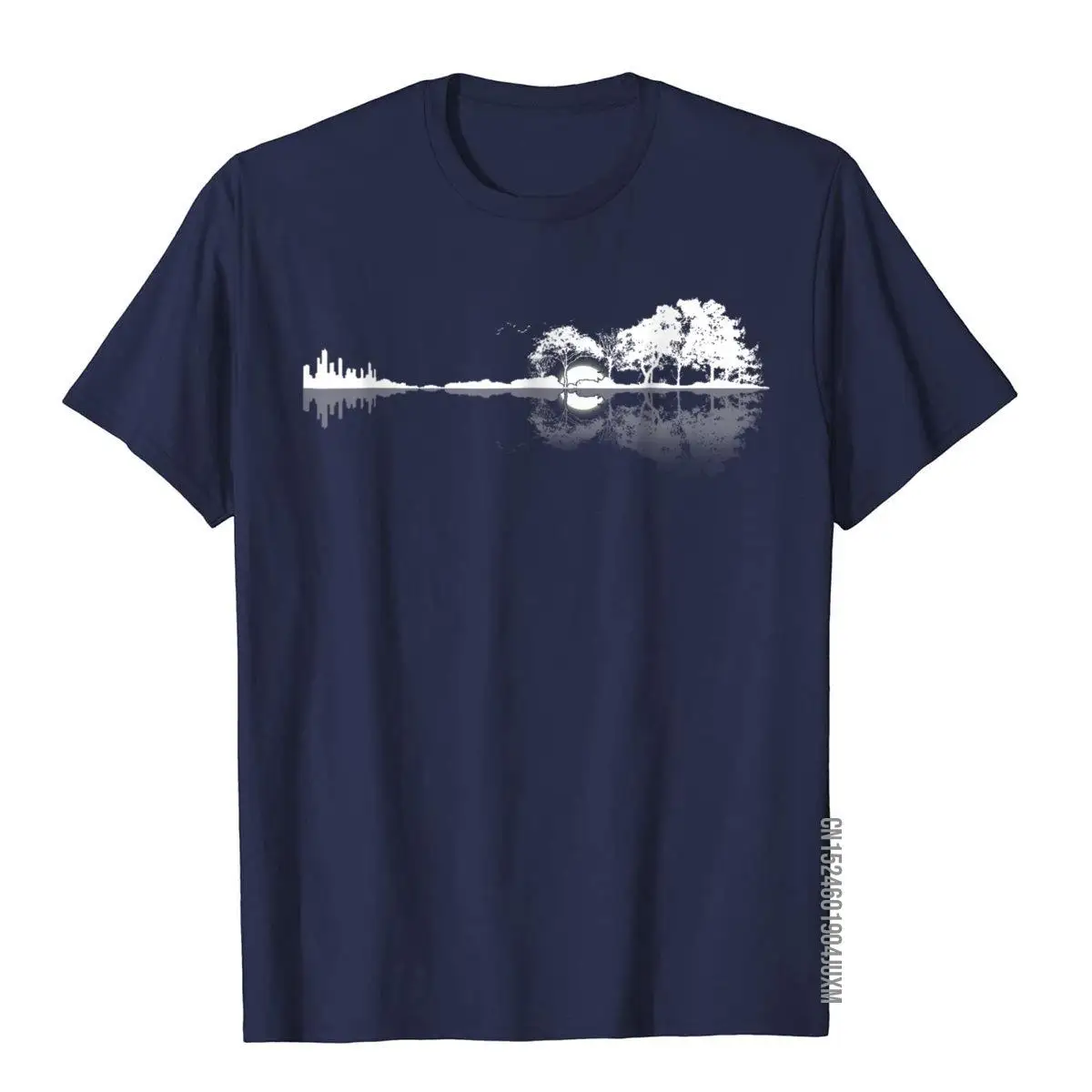 Guitar Lake Shadow Shirt Guitar Shirt__97A3691navy