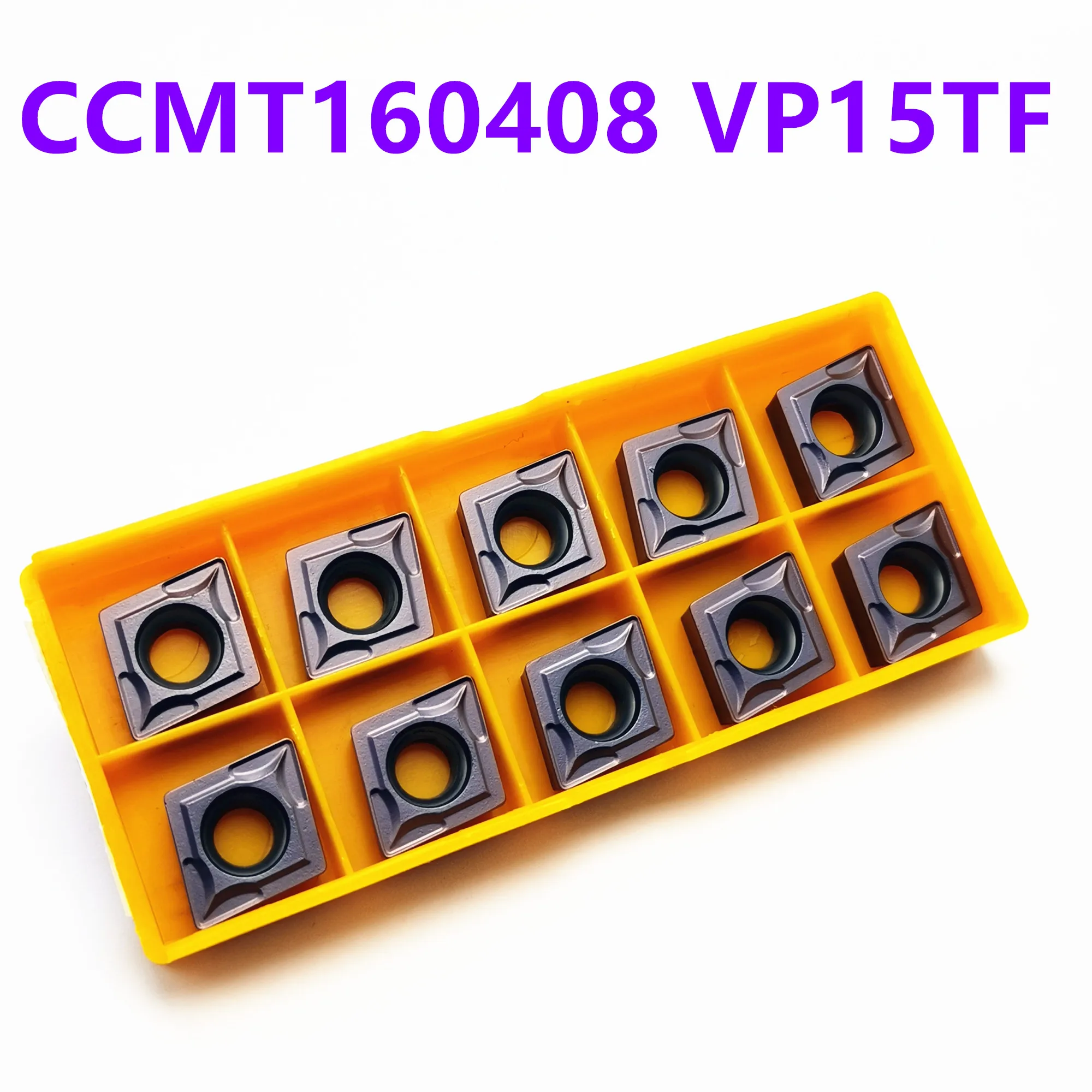 

Tungsten Carbide Tools CCMT120408 VP15TF Carbide Inserts for CNC Stainless Steel CNC Turning Inserts