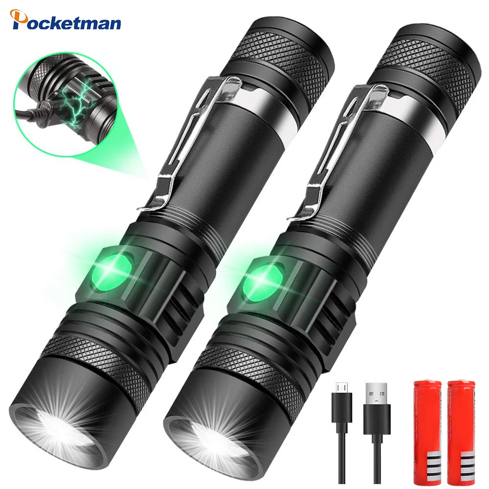 

8000 Lumen Led Flashlight Super Bright Powerful T6/L2/V6 USB led Torch Power Tips Zoomable Bicycle Light 18650 Rechargeable z50