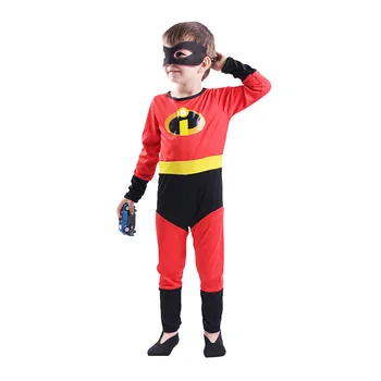 

The Incredibles 2 Mr Incredible Bob Parr Cosplay Clothing Outfit Jumpsuit Bodysuit for Children halloween party Kid jumpsuit