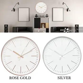 

2020 Fashion Vintage Round Wall Clocks Modern Plasitc Clocks Quartz Horloge Watches Home Bedroom Living rooms Kitchen Wall Clock