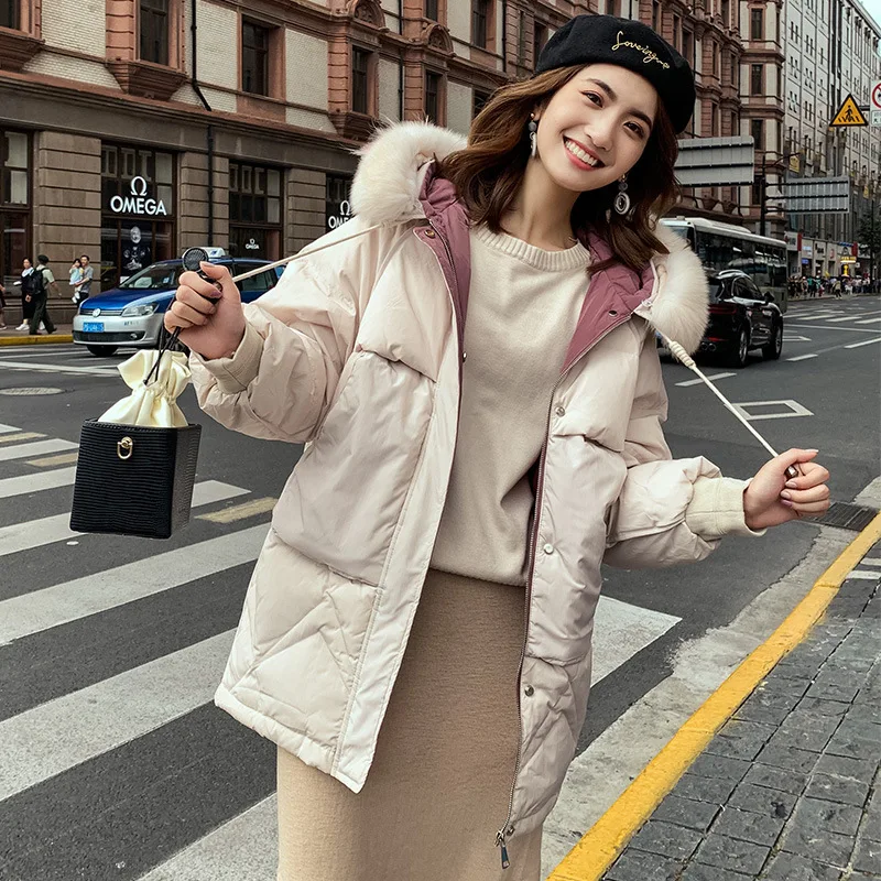 

Cotton-padded Clothes Women's Long 2019 Autumn And Winter New Slim Fit Slimming Elegant Polyester Cotton Coat Cotton-padded Jack
