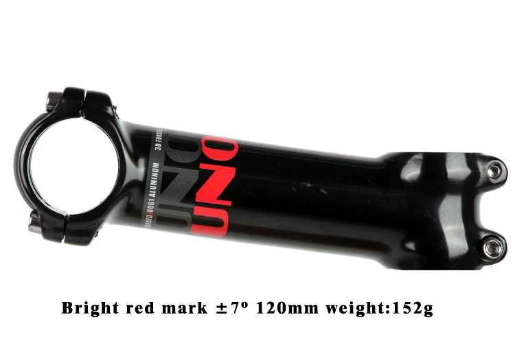 UNO вынос руля для велосипеда-7 17 градусов Сверхлегкий Алюминиевый 7050 Красной отметке 31,8 мм: 60, 70, 80, 90, 100 110 120 130 мм стержень для дорожного велосипеда king из алюминиевого сплава - Цвет: 7 Degree Light 120mm