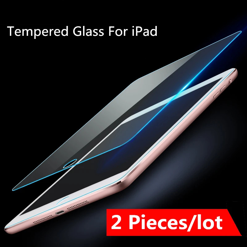2 шт. Закаленное стекло Защитная пленка для iPad 10 2019 Mini 3 4 5 Защита экрана 6 Air Pro 9 7 11