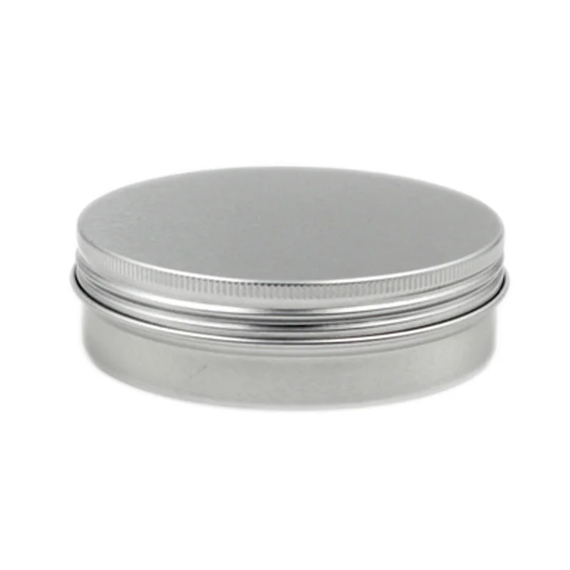 10 шт. прочный круглый алюминиевый пустой Косметический Горшок банка жестяной контейнер винтовая крышка коробка для косметического крема макияж инструменты - Цвет: 100g