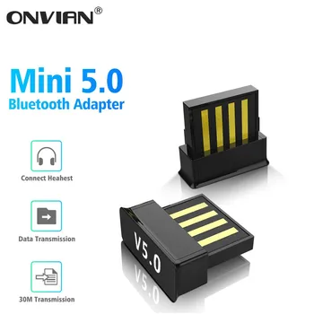 

Onvian USB Bluetooth 5.0 Adapter Mini USB Wireless Computer Adapter Car Audio Receiver Transmitter USB Dongle for TV PC Earphone