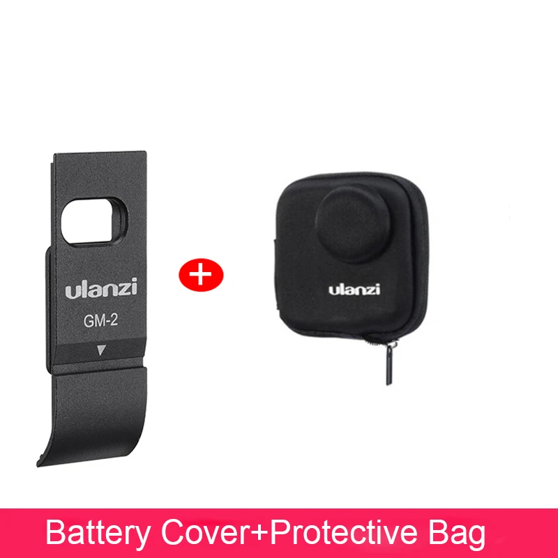 with bag Ulanzi GM-2 Gopro Max крышка батареи Съемная крышка батареи type-C порт зарядки для GoPro Max аксессуары - Цвет: with bag