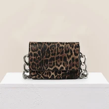 

One Shoulder Bag Sexy Leopard Thick Chain One Shoulder Bag Classic Fashion Temperament Fashion Designer Handbag Bolsa De Leopard