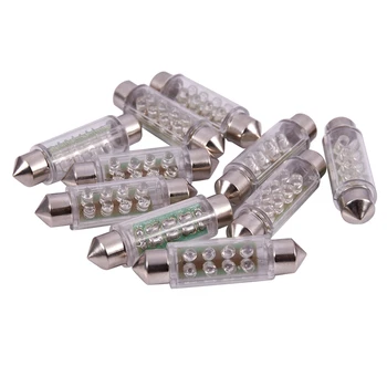 

20x SMD LED Light Bulb Car Interior festoon DC 12V 42Mm 8LED Blue