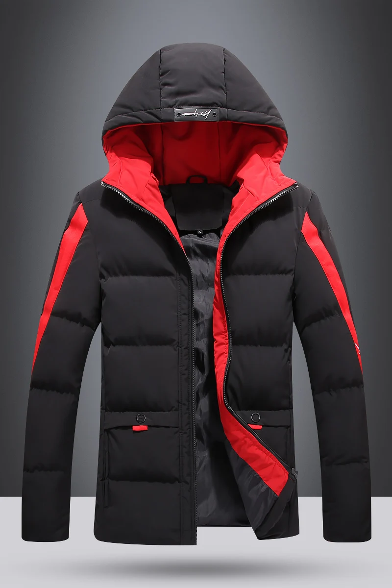 Winter Hooded Warm Parkas Men Large Size 5XL Thick Imitation Silk Cotton Liner Jacket Men Padded Windproof Premium Parkas