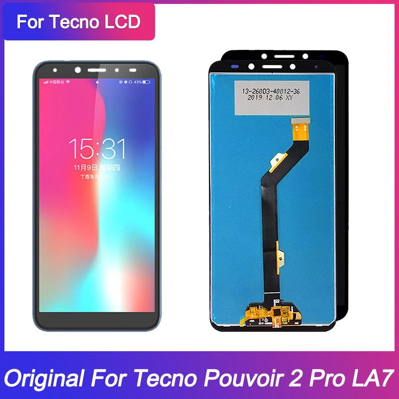 6 0 дюймовый ЖК-экран для Tecno power 2 Pro LA7 цифровой преобразователь экрана в сборе LEGO
