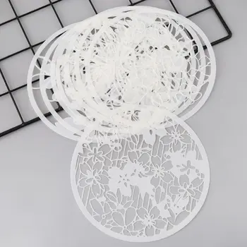 

8Pcs Round Grilles Drawing Molds Plastic Children Painting Stencils DIY Paper Art Craft Card Label Scrapbook Bookmark Educationa