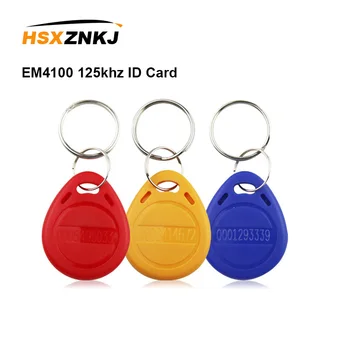 

5/10pcs EM4100 125khz ID Card Sticker Key Keyfob RFID Fob Token Ring Proximity Chip Tag Tags