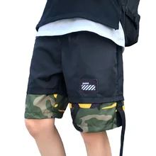 Мужские летние свободные повседневные летние шорты, мужские камуфляжные большие шорты для студентов, мужские пляжные шорты