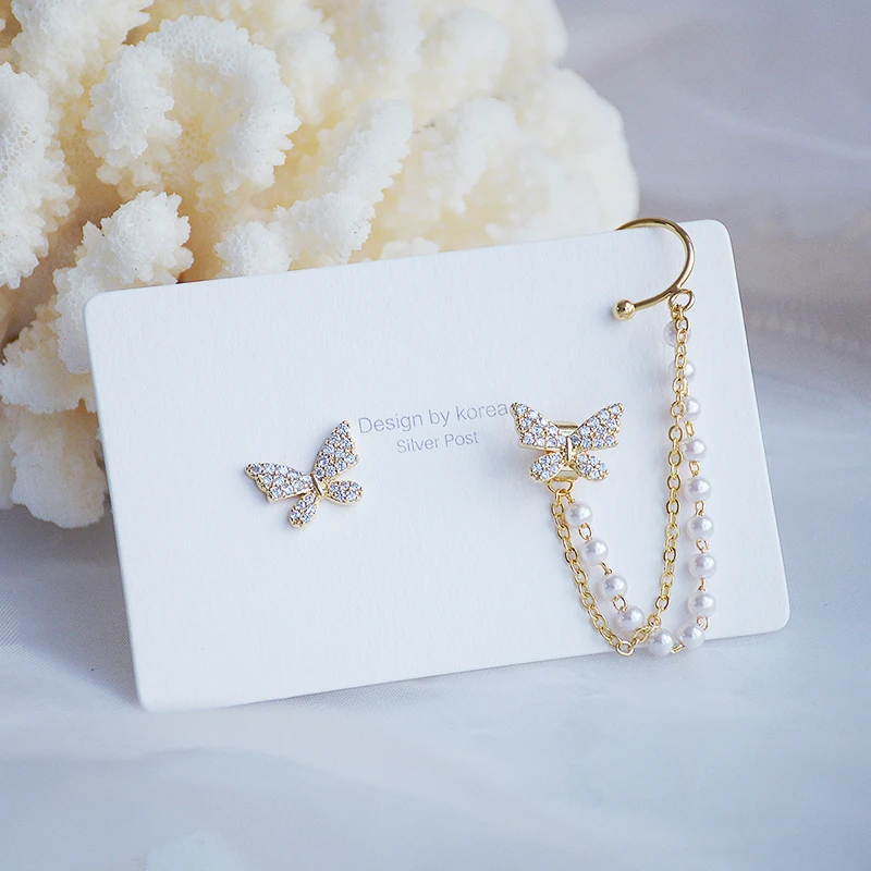 

Cute Design Butterfly Earrings for Women Top Luxury Creativity Jewelry Micro Inlaid AAA Zircon High Quality S925 Needle Party