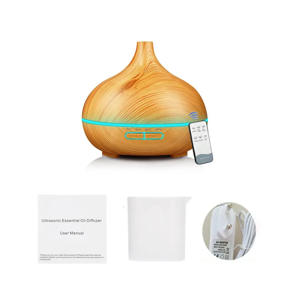 

550ml Remote Control Aroma Air Humidifier Essential Oil Diffuser Aromatherapy Electric Ultrasonic Cool Mist Maker Aroma Lamp
