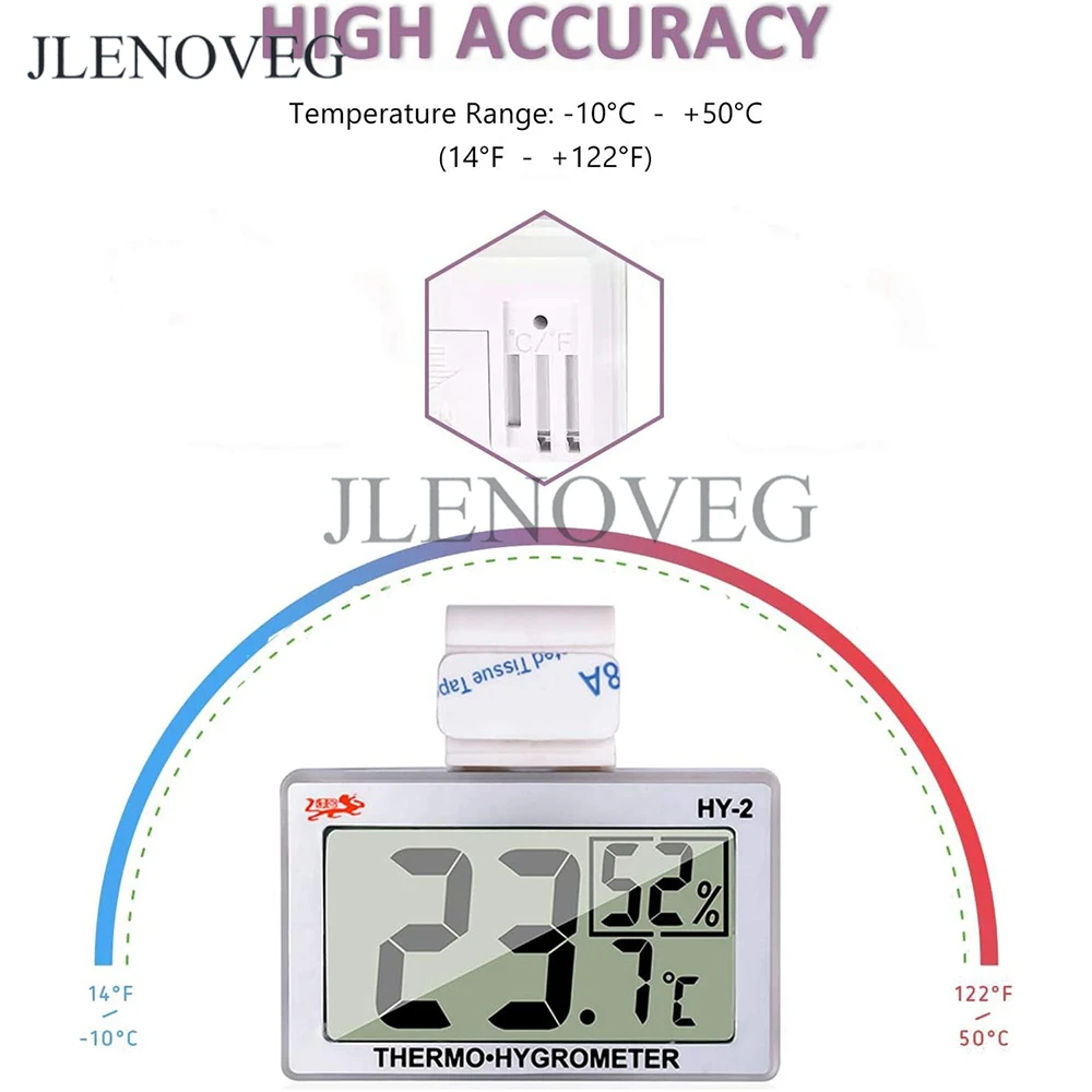Higrômetro reptile reptology umidade e sensor de temperatura calibres