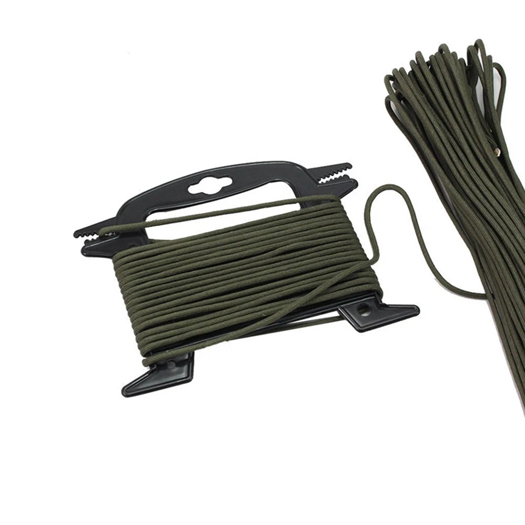 Paracord Ladder Winder Black Fishing Line Winder Cable Spool Rope Organizer Tool for Outdoor Camping Hiking Fishing Hunting