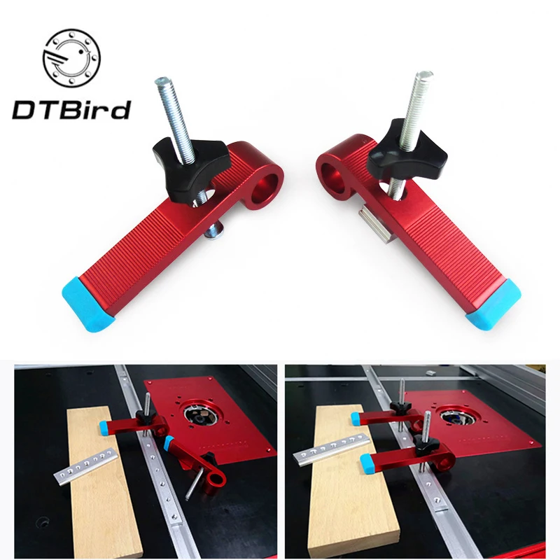

1Set Universal Clamping Blocks Platen Miter Track Clamping Blocks M8 Screw Woodworking Joint Hand Tools Set