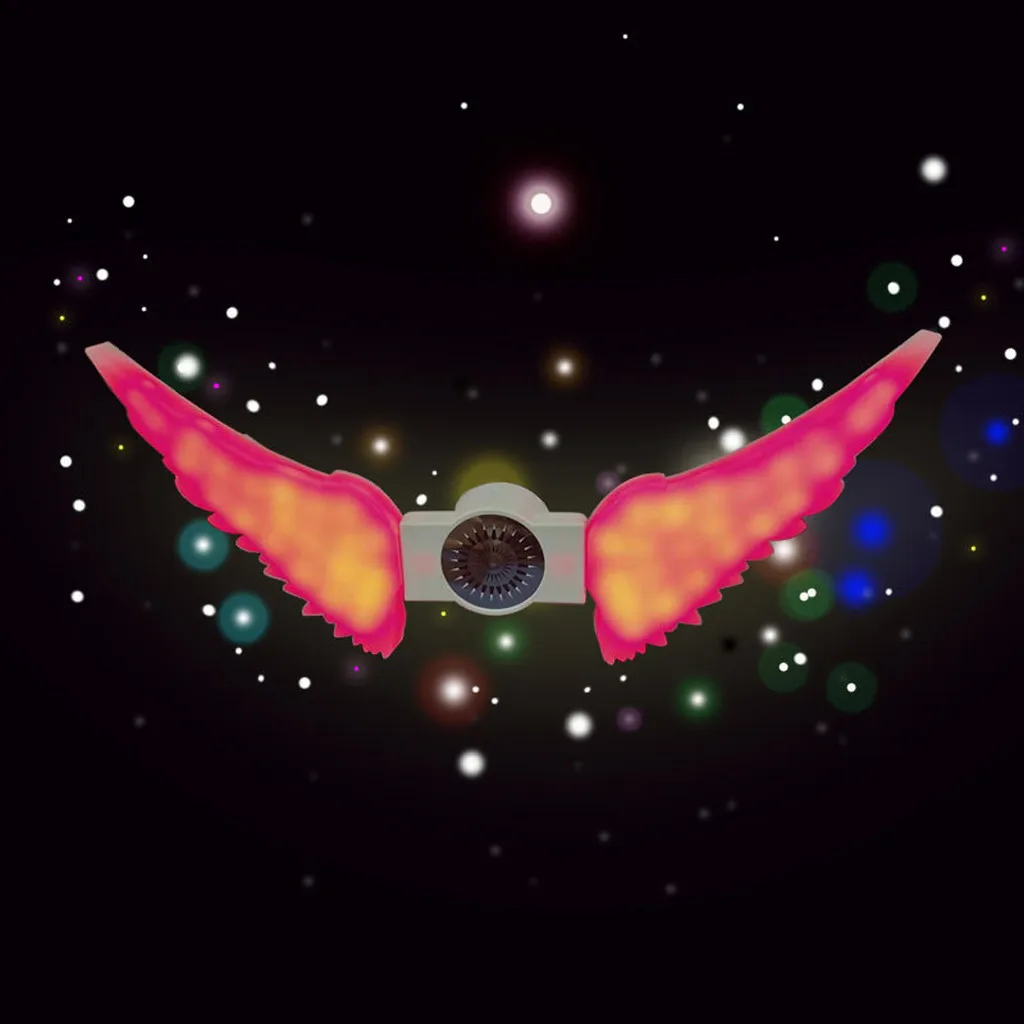 Bluetooth Speaker New Angel Wing 50W LED Bluetooth Music Bulb 13 Colors Wireless Speaker Bulb Two Leaf Foldable Speaker z1206