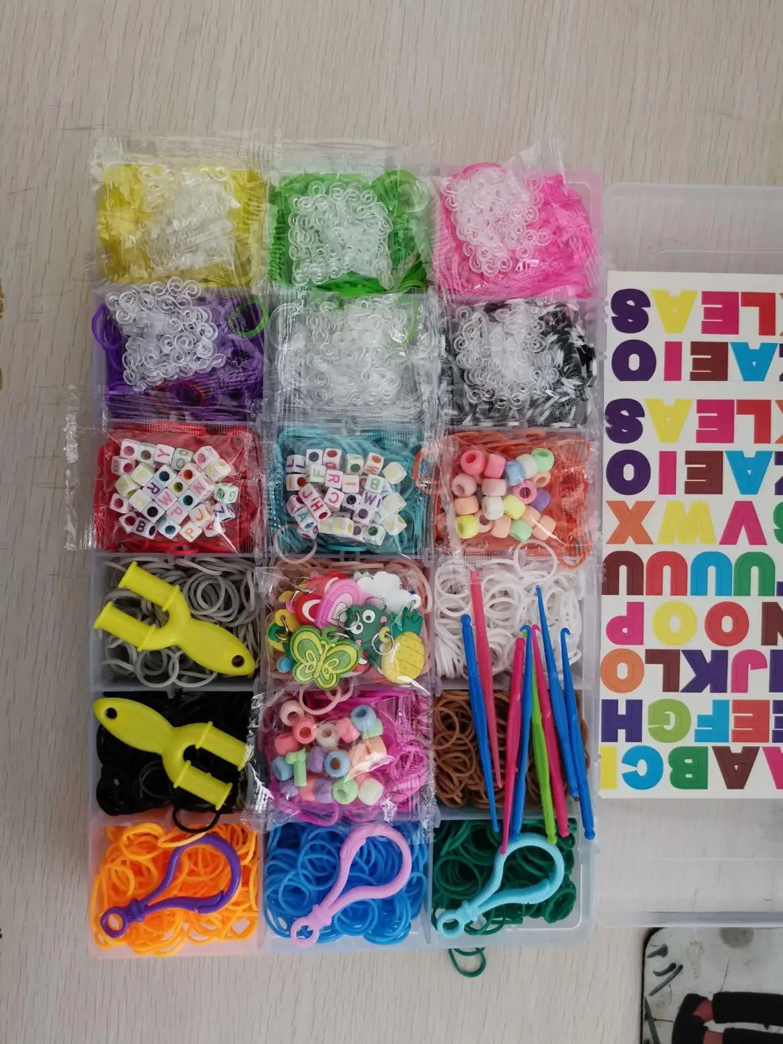 Rianbow Diy игрушки 18 цветов браслет из резиновых полос для детей волосы резиновые