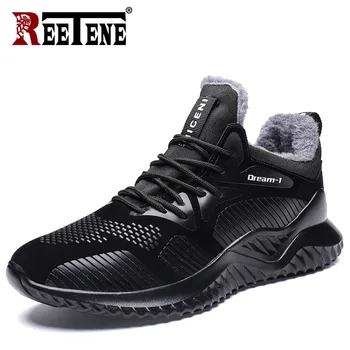 

REETENE Men Boots Men Winter Rubber Work Boots Men Sneakers Comfortable Lightweight Male Boots Fashion Autumn Winter Men Shoes