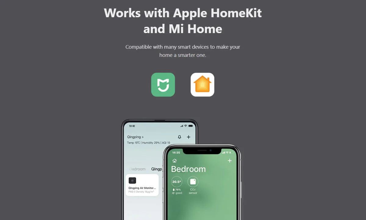 Qingping Air Detector Lite Mi Home APP Control description image 9