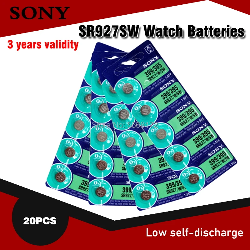4 X Varta 399 Uhrenbatterien 1,55 V SR927W SR57 AG7 LR926 LR927 42mAh