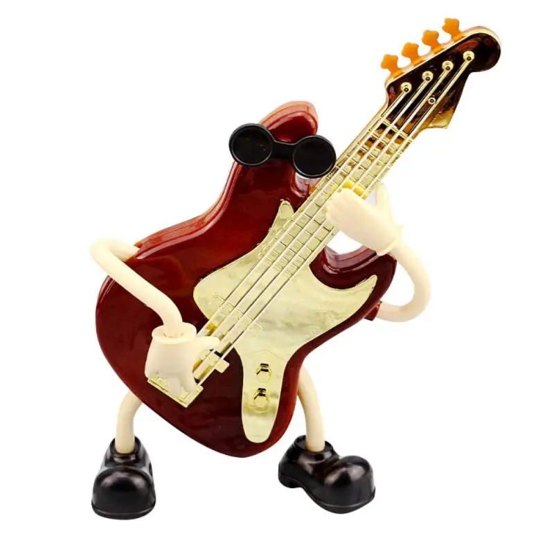 Романтический подарок для влюбленных динамическая гитара музыкальная шкатулка креативная кукла модель поделка из пластмассы домашний декор качели коробка карусель музыкальные шкатулки x