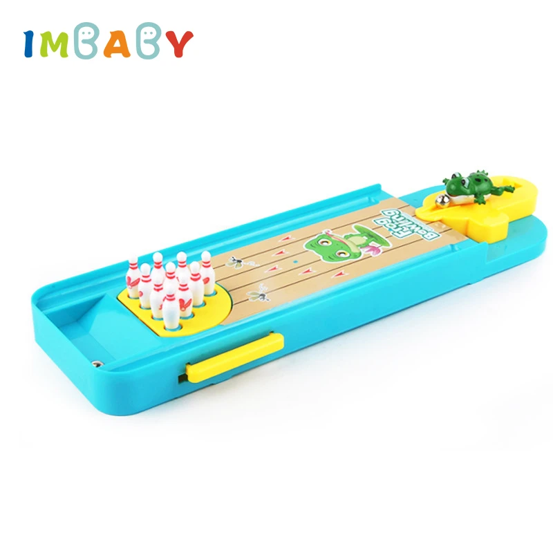 Imbaby Mini Jeux De Bowling Pour Bebe Jeux De Table Educatifs D Interieur Portables Et Interactifs Pour Parents Et Enfants Garcons Et Filles Aliexpress