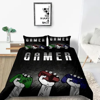 

King Size Bedding Set Gamepad Fashionable Creative Duvet Cover For Boy Queen Twin Full Single Double Unique Design Bed Set