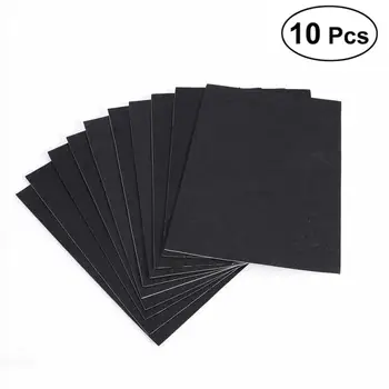 

10 Sheets Black papel fieltro Self-adhesive Felt Sheets Multi-purpose for Art and Craft Making