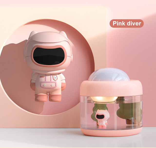 Lamp Wireless Air Humidifier USB Portbale 2000mAh Battery Rechargeable Projector Umidificador Aroma Humidificador