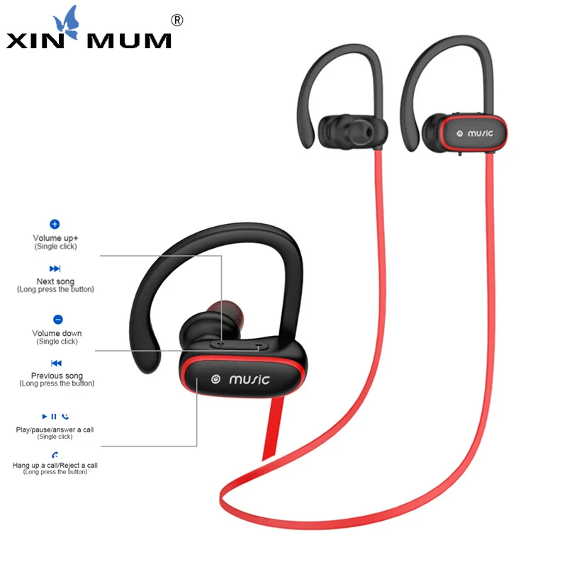 Wireless Headphones Bluetooth V4 2 Headset Sports Earphones with Mic HD Stereo Outdoor Sports Earbuds for Xiaomi Huawei IPhone
