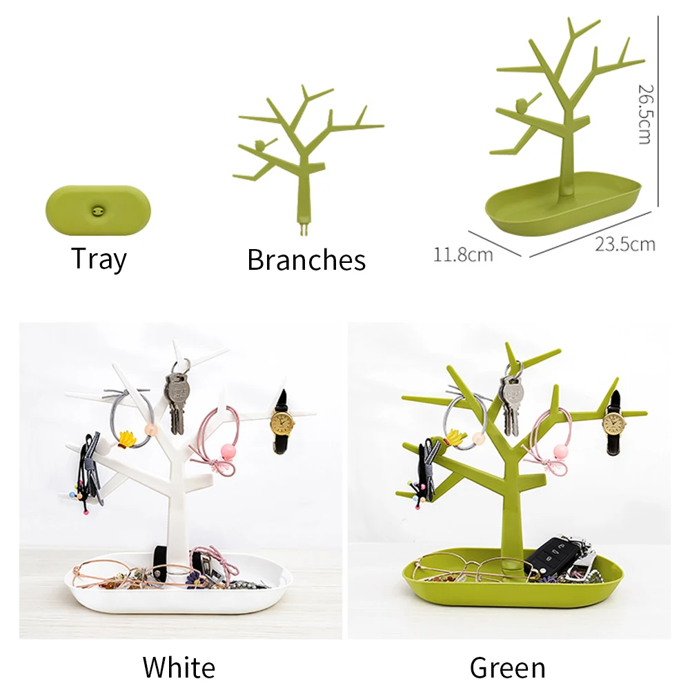 Branch desktop shelf storage display stand let go jewelry hanging earrings ring necklace box | Дом и сад