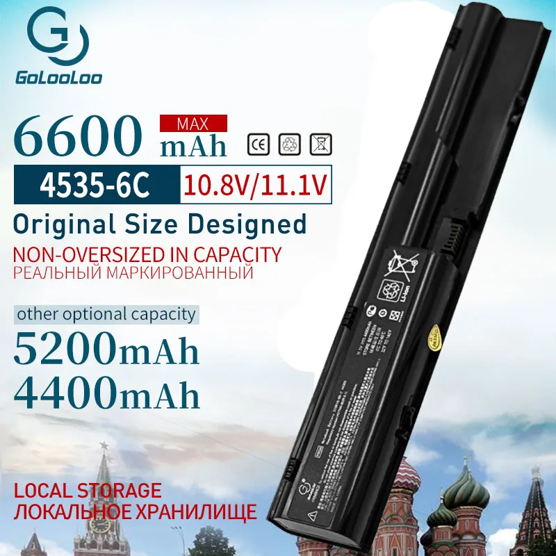Аккумулятор Golooloo 11 1 В 4400 мАч 6 ячеек для HP Probook 4330s 4435s 4446s 4331s 4436s 4530s 4440s 4341s 4535s 4431s 4441s