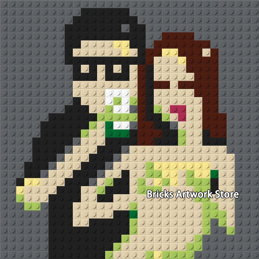 32 32 Plate Pixel Art Mosaic Painting Diy Man Sexy Lady Girl Portrait Figures Building Blocks Toys Creative Gift For Home Decor Blocks Aliexpress