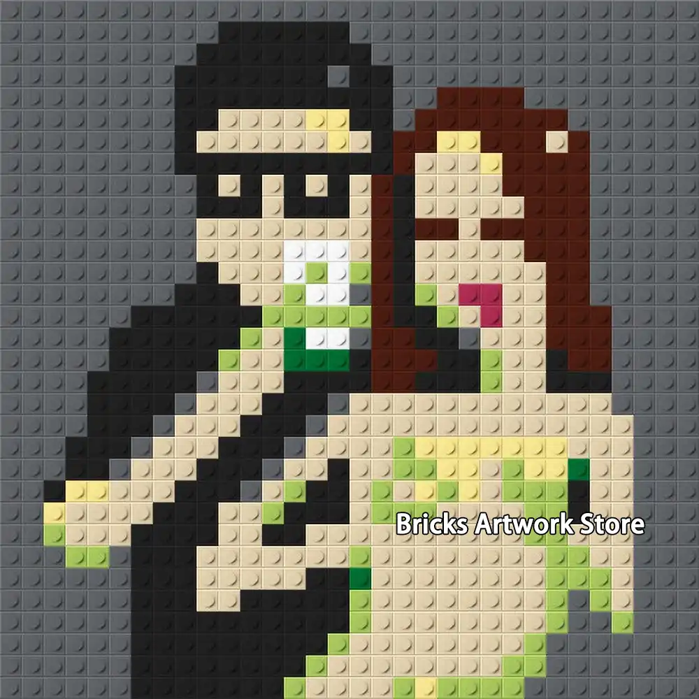 32 32 Plate Pixel Art Mosaic Painting Diy Man Sexy Lady Girl Portrait Figures Building Blocks Toys Creative Gift For Home Decor Blocks Aliexpress