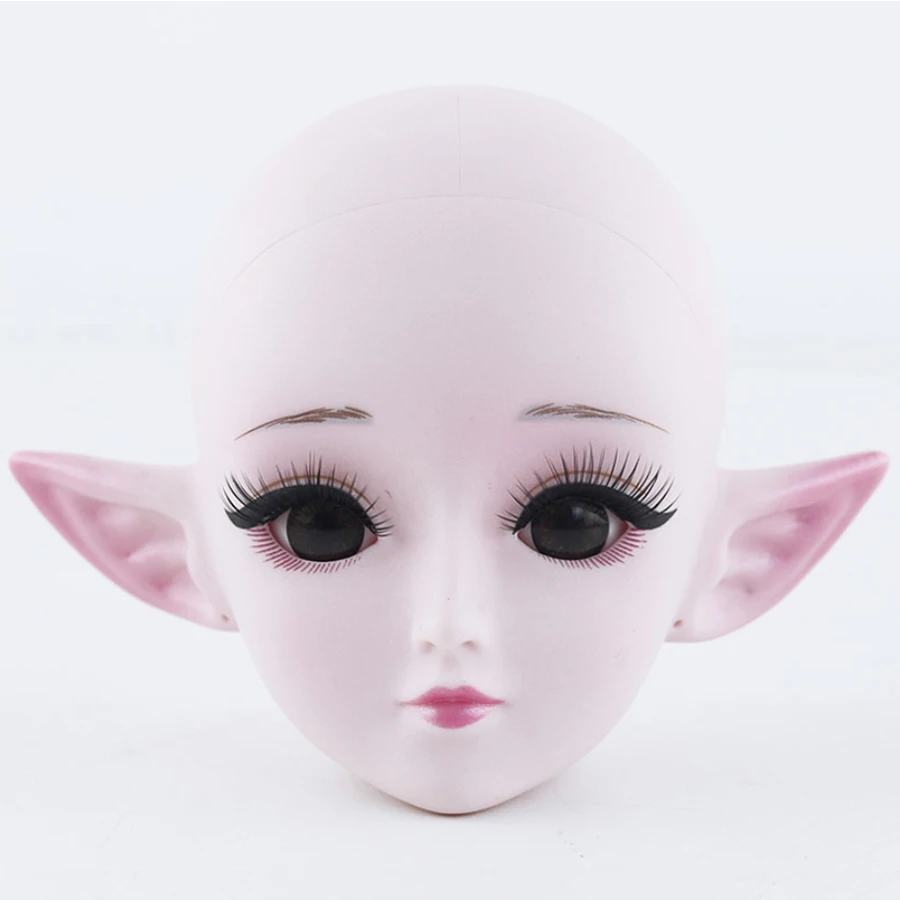 

DIY Makeup BJD Elf Doll Head White Muscle 60CM Night Lori Doll Naked Doll Head