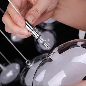 

Ball Ceiling Light for Living Room Bedroom Lamp Color Glass Modern Brief Goose Eggs Double White 60*60cm Metal Halide Lamps E27