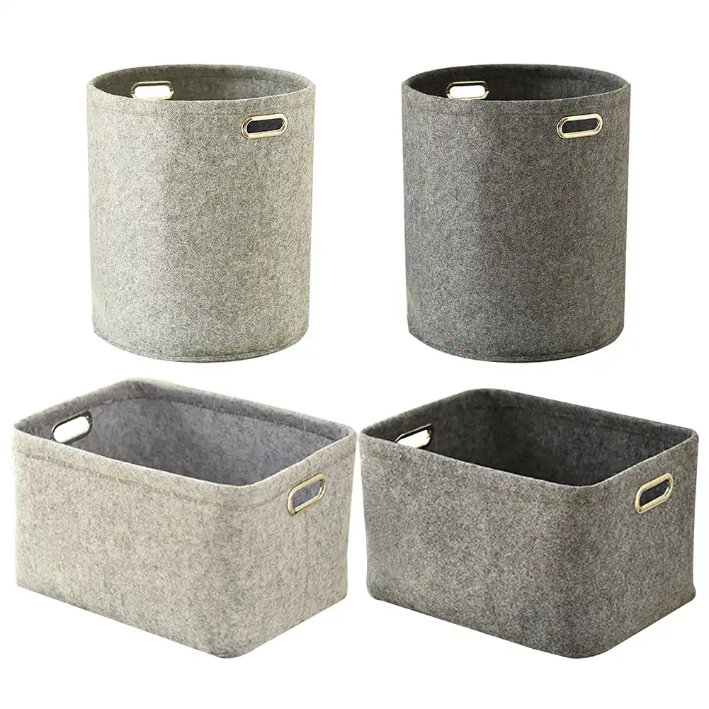 Felt Laundry Organizer Clothing Basket Storage Bin Bucket Advanced Toy Large Containers Cubes Hamper Fabric Folding Knitted Box Aliexpress
