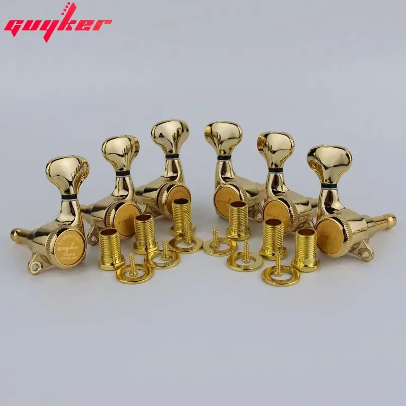 Afinador de Cordas de Bloqueio de Ouro da Guyker Sintonizador de Cabeças para Máquina de Guitarra Elétrica - Image 4